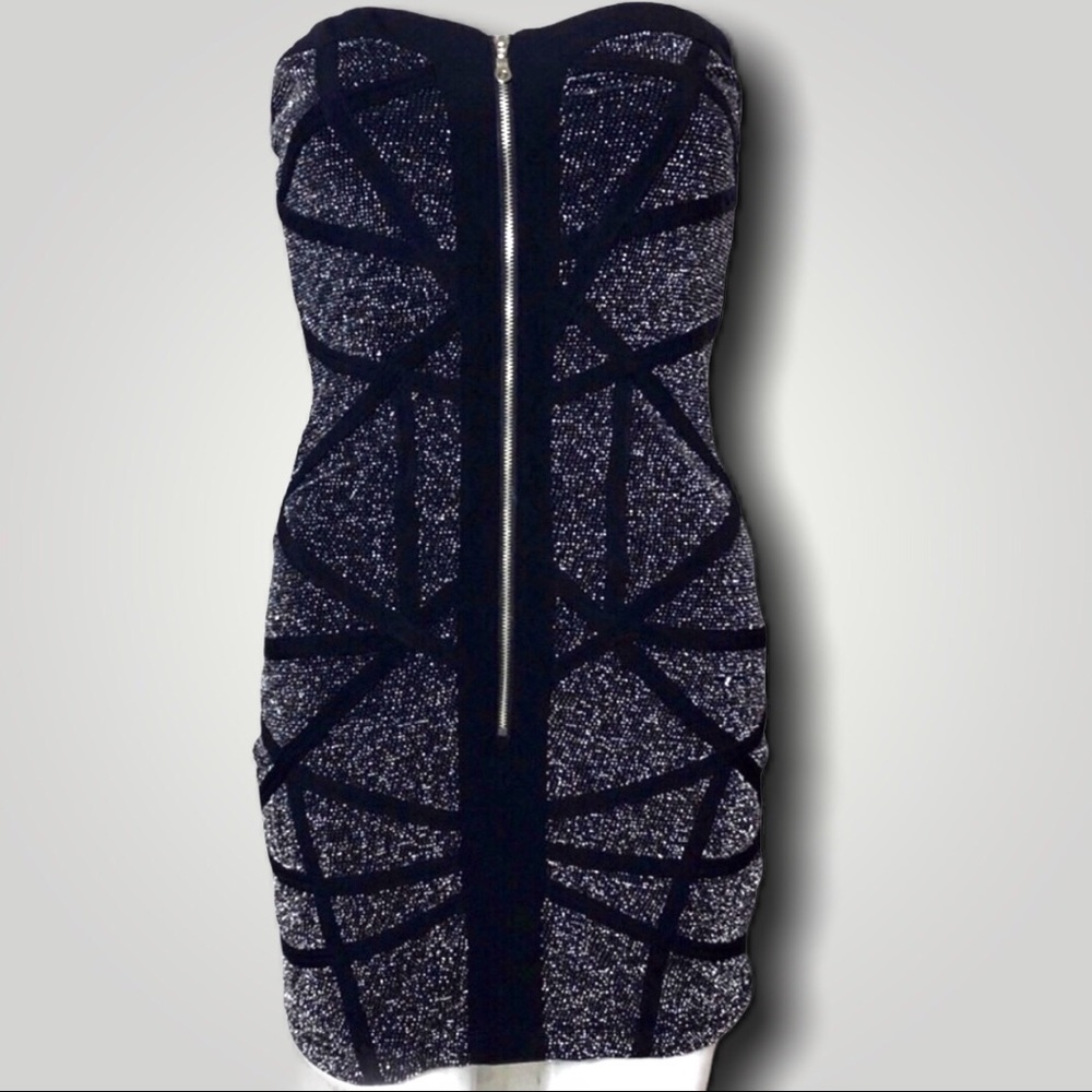 Nikibiki Black and Silver Dress M